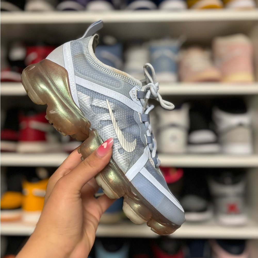 Nike AIR Vapormax 2019 Pure Platinum Blue AJ2617-001 GS Size 6y Women’s 7.5